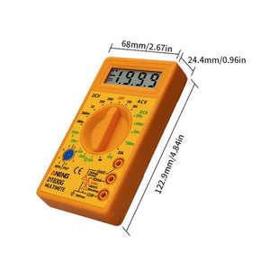 2 PCS ANENG DT830G Portable Digital Multimeter, Black, Yellow