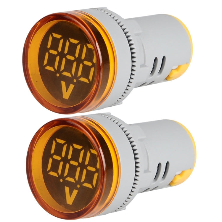 2 PCS DC Voltage Signal Indicator 22mm Round 6-100V Universal Voltmeter, 6-100V Red, 6-100V White, 6-100V Blue, 6-100V Green, 6-100V Yllow laboratorydeal