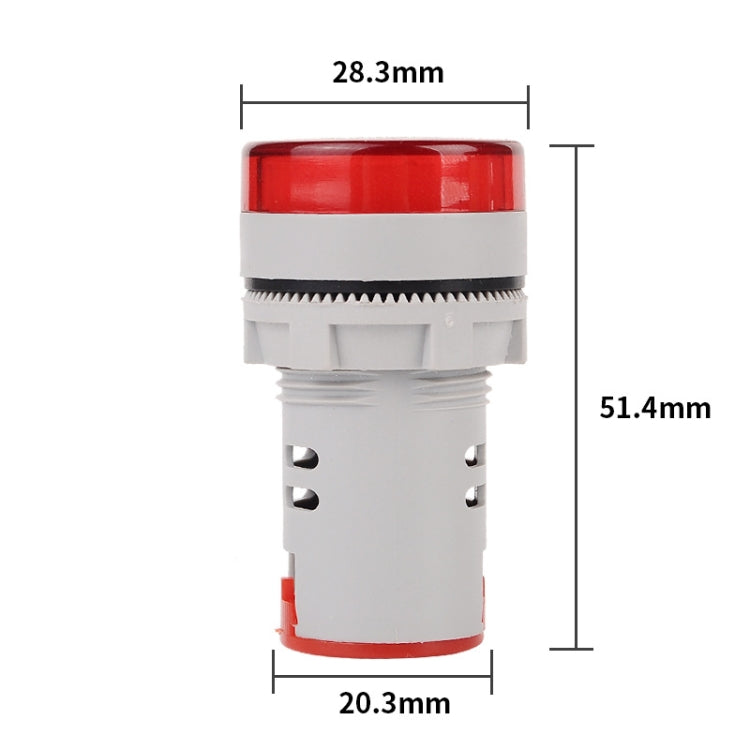2 PCS DC Voltage Signal Indicator 22mm Round 6-100V Universal Voltmeter, 6-100V Red, 6-100V White, 6-100V Blue, 6-100V Green, 6-100V Yllow laboratorydeal