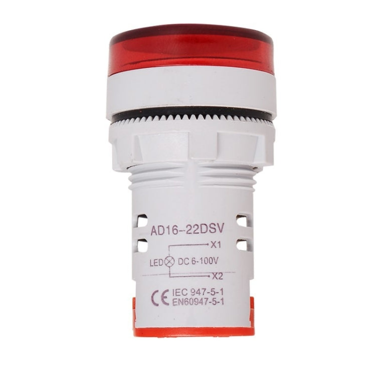 2 PCS DC Voltage Signal Indicator 22mm Round 6-100V Universal Voltmeter, 6-100V Red, 6-100V White, 6-100V Blue, 6-100V Green, 6-100V Yllow laboratorydeal