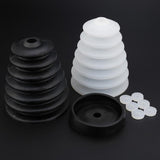 2 PCS Electric Hammer Dust Cover Dust Collection Bowl Impact Drill Accessories, Dust Cover(Black), Dust Cover(White)