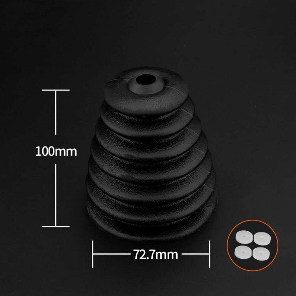 2 PCS Electric Hammer Dust Cover Dust Collection Bowl Impact Drill Accessories, Dust Cover(Black), Dust Cover(White) - laboratorydeal