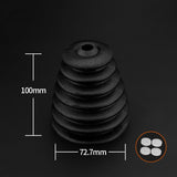 2 PCS Electric Hammer Dust Cover Dust Collection Bowl Impact Drill Accessories, Dust Cover(Black), Dust Cover(White)