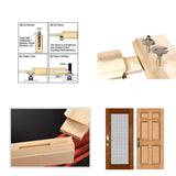 2 PCS/Set Door Frame Tenon Cutter Woodworking Engraving Milling Cutter, 2 PCS/Set Tenon Cutter