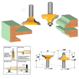 2 PCS/Set Door Frame Tenon Cutter Woodworking Engraving Milling Cutter, 2 PCS/Set Tenon Cutter