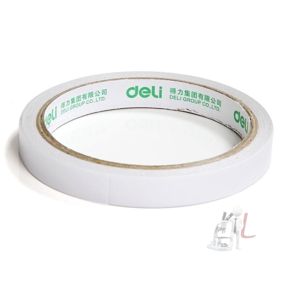 2 Volumes Deli High Adhesive Double Faced Adhesive Strong Dual Sided Tape, 9mm, 12mm, 18mm, 24mm - laboratorydeal