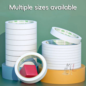 2 Volumes Deli High Adhesive Double Faced Adhesive Strong Dual Sided Tape, 9mm, 12mm, 18mm, 24mm - laboratorydeal