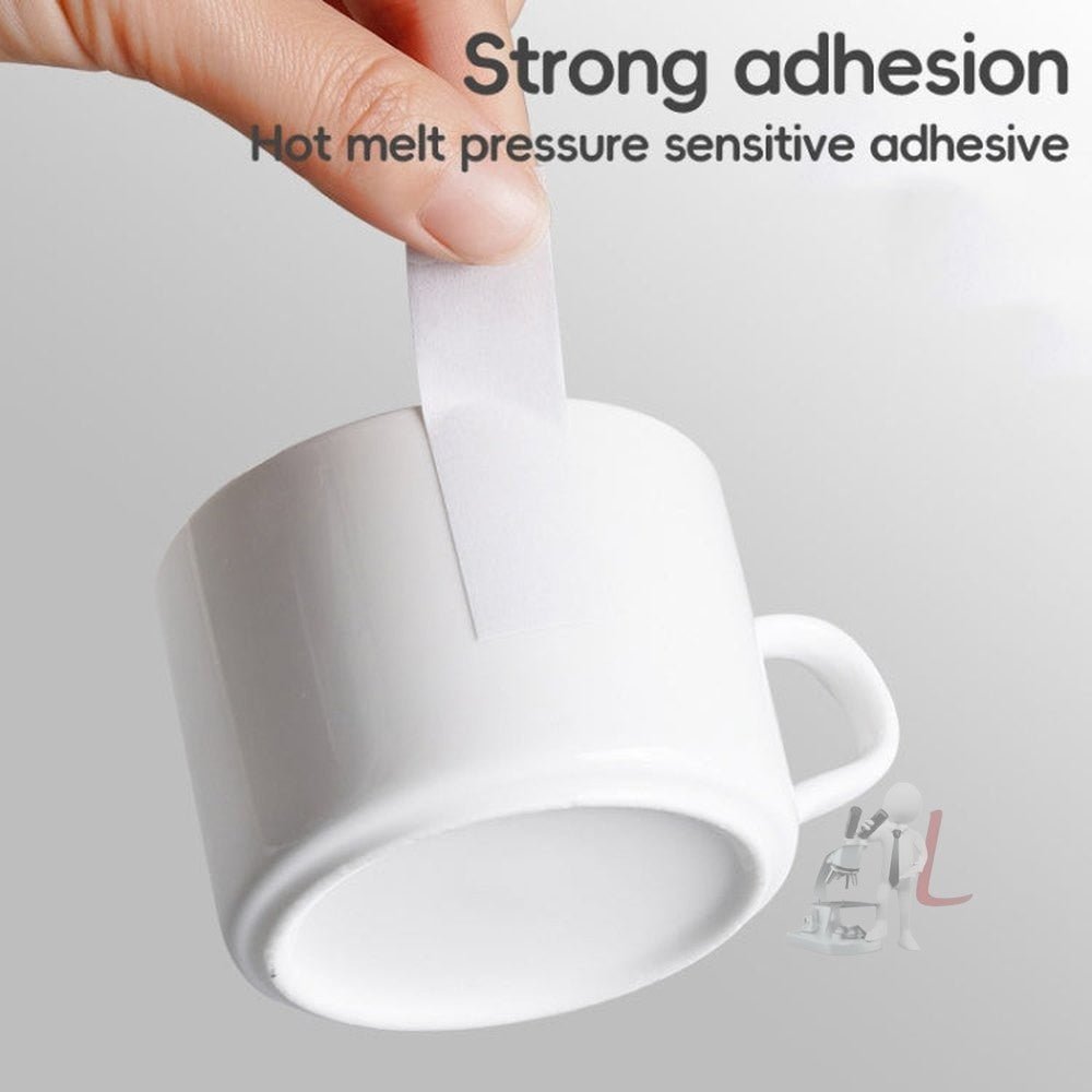 2 Volumes Deli High Adhesive Double Faced Adhesive Strong Dual Sided Tape, 9mm, 12mm, 18mm, 24mm - laboratorydeal