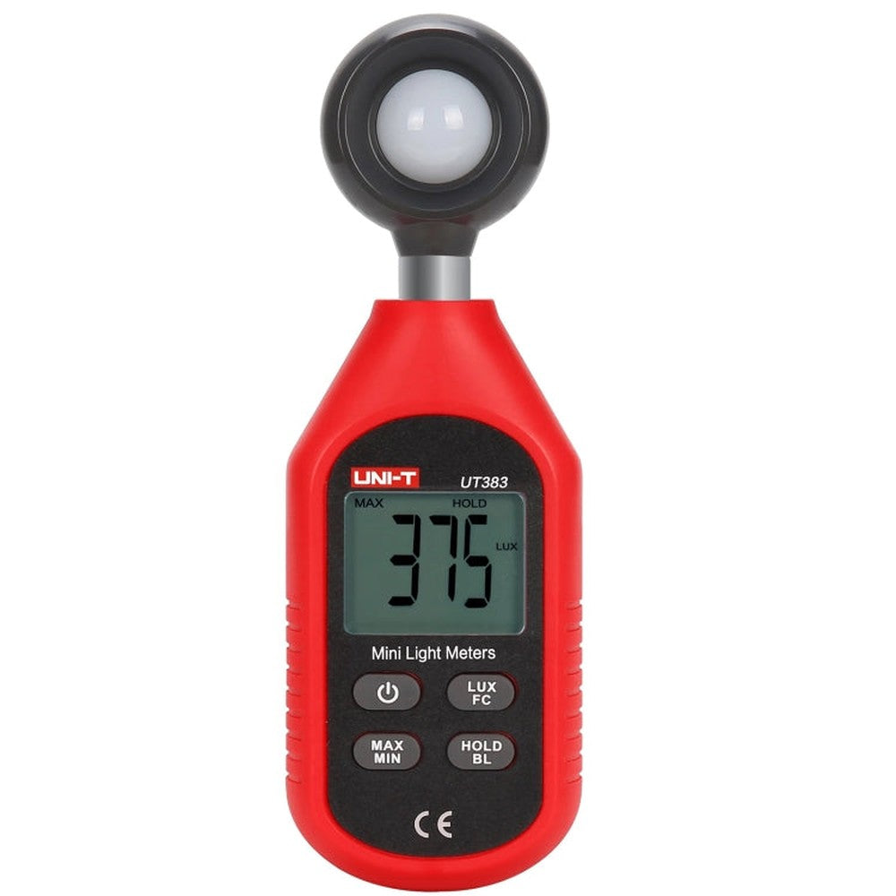 200,000 LUX Digital Luxmeter Luminance Light Meter With LCD Backlit Display, UNI-T UT383, UNI-T UT383BT