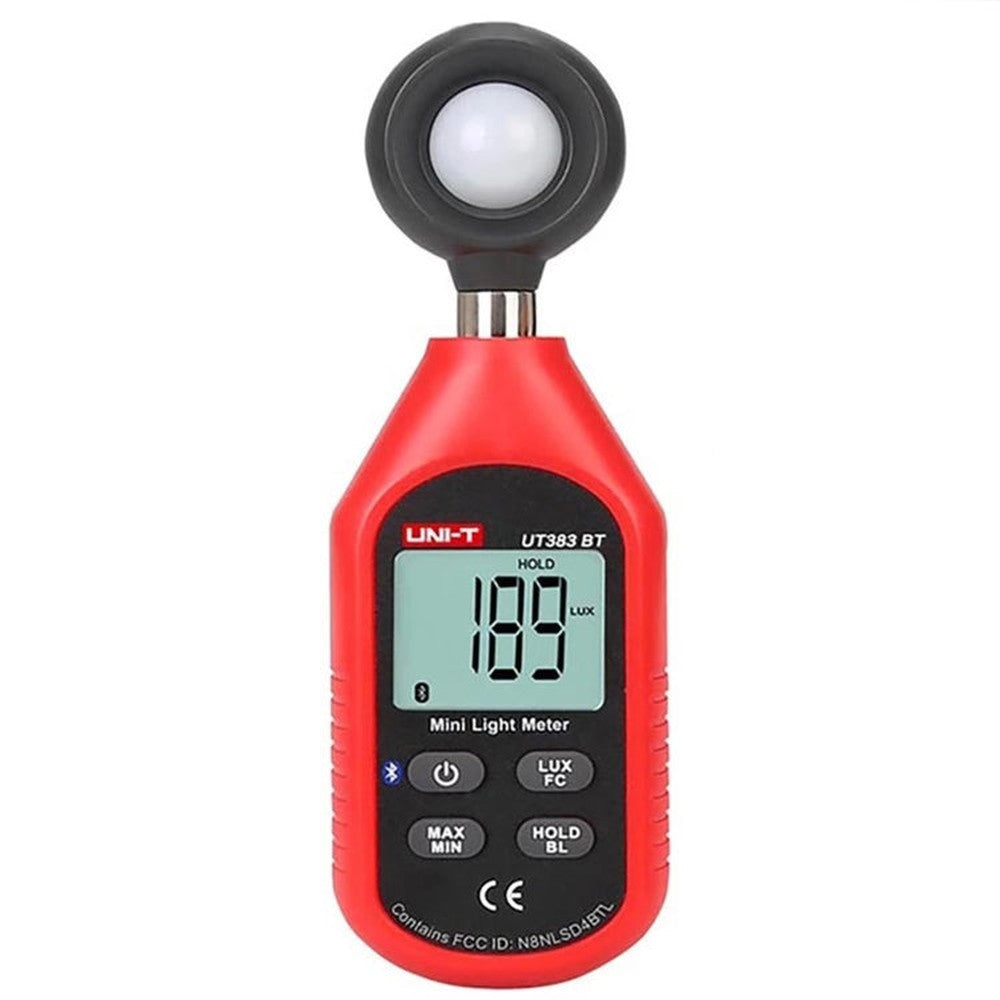 200,000 LUX Digital Luxmeter Luminance Light Meter With LCD Backlit Display, UNI-T UT383, UNI-T UT383BT