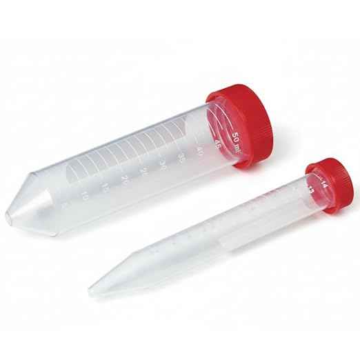 Centrifuge Tube 15 ml Conical Bottom Polypropylene Lab Tube with Screw Cap Sterile Leak Proof PP Tube for Sample Storage, Cell Culture, Microbiology