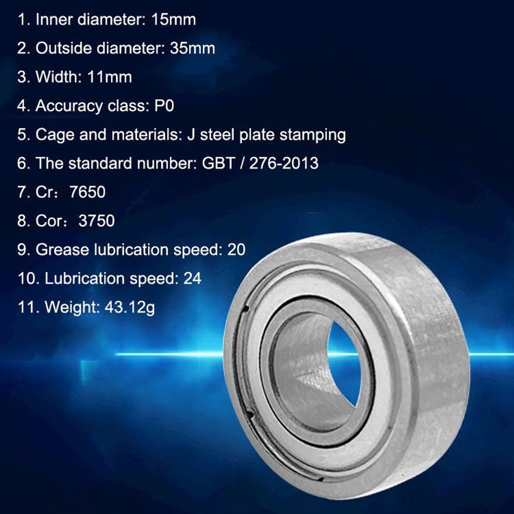 20pcs 15x35x11mm Deep Groove Ball Bearings Motor Car Special Bearing, 6202ZZ - laboratorydeal