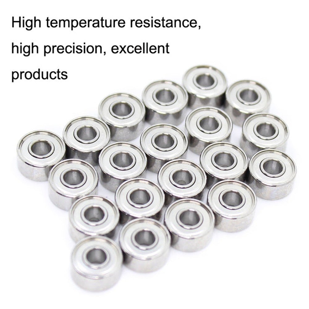 20pcs 3x8x4mm Miniature Bearing Money Dot Machine Motor Air Conditioning Fishing Gear Special Bearing, 693ZZ - laboratorydeal