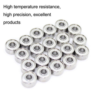 20pcs 3x8x4mm Miniature Bearing Money Dot Machine Motor Air Conditioning Fishing Gear Special Bearing, 693ZZ - laboratorydeal