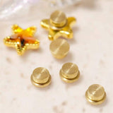 20pcs Metal Rotatable Bearing For DIY Crystal Jewelry Nail Art Decorations, 3.7x3.5x2.2mm, 4x5x2.5mm