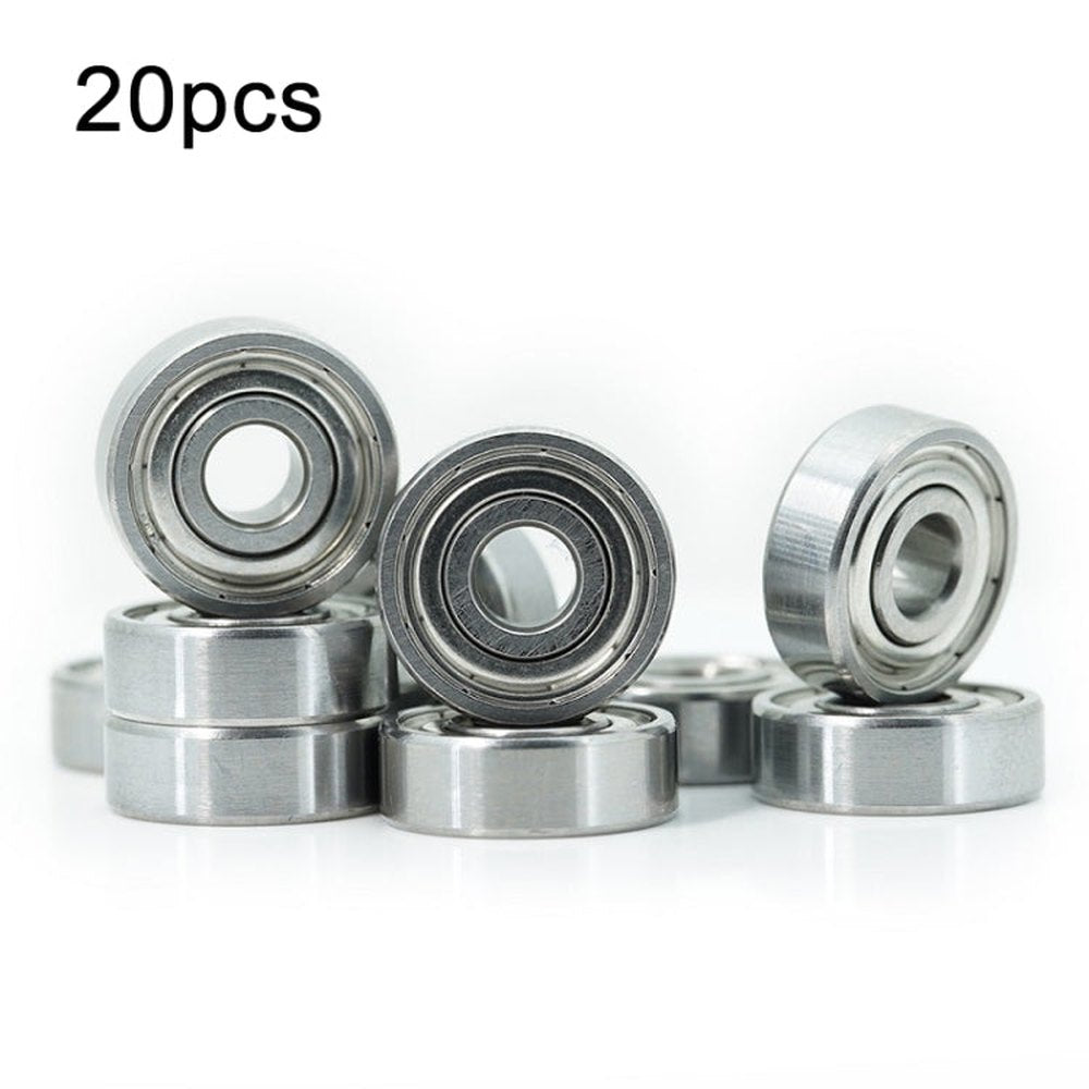 20pcs Miniature Bearings Silent Deep Groove Ball Bearings, 604zz, 605zz, 606zz, 607zz, 608zz, 609zz, 6000zz, 6001zz, 6002zz - laboratorydeal