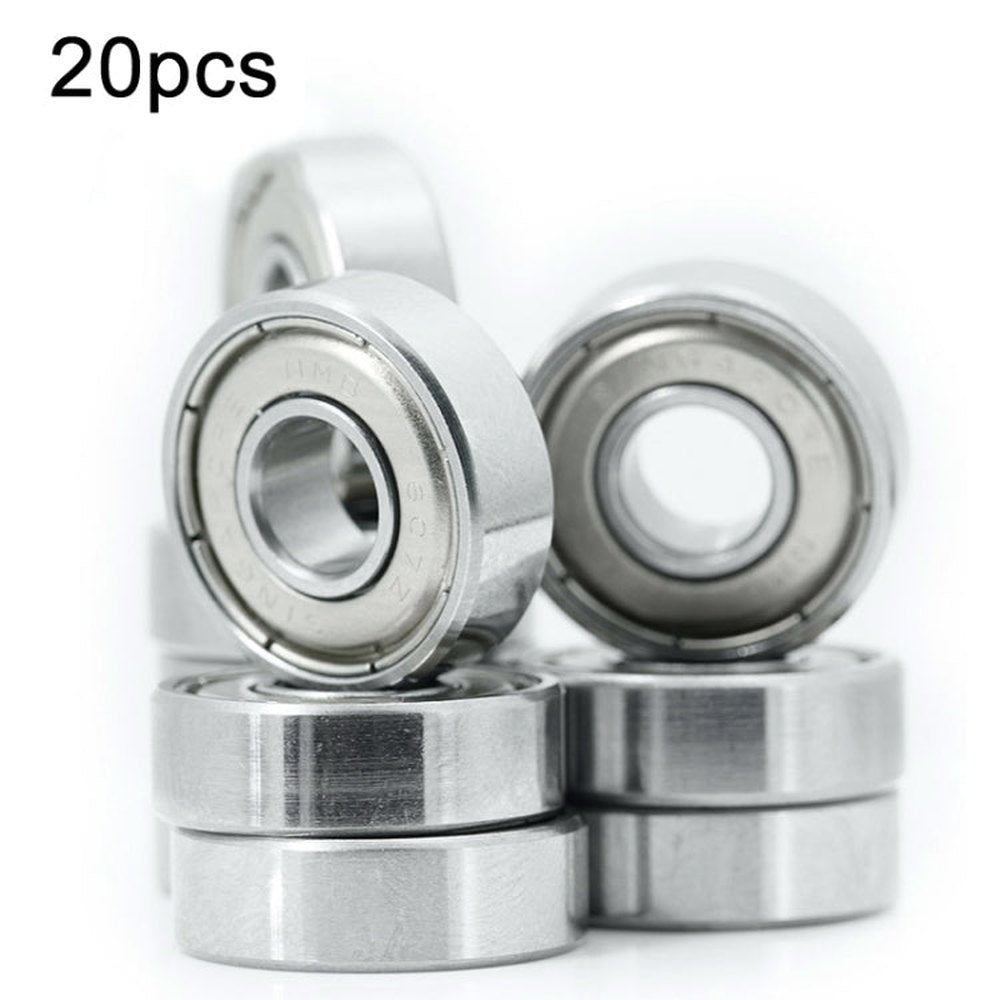 20pcs Miniature Bearings Silent Deep Groove Ball Bearings, 604zz, 605zz, 606zz, 607zz, 608zz, 609zz, 6000zz, 6001zz, 6002zz - laboratorydeal