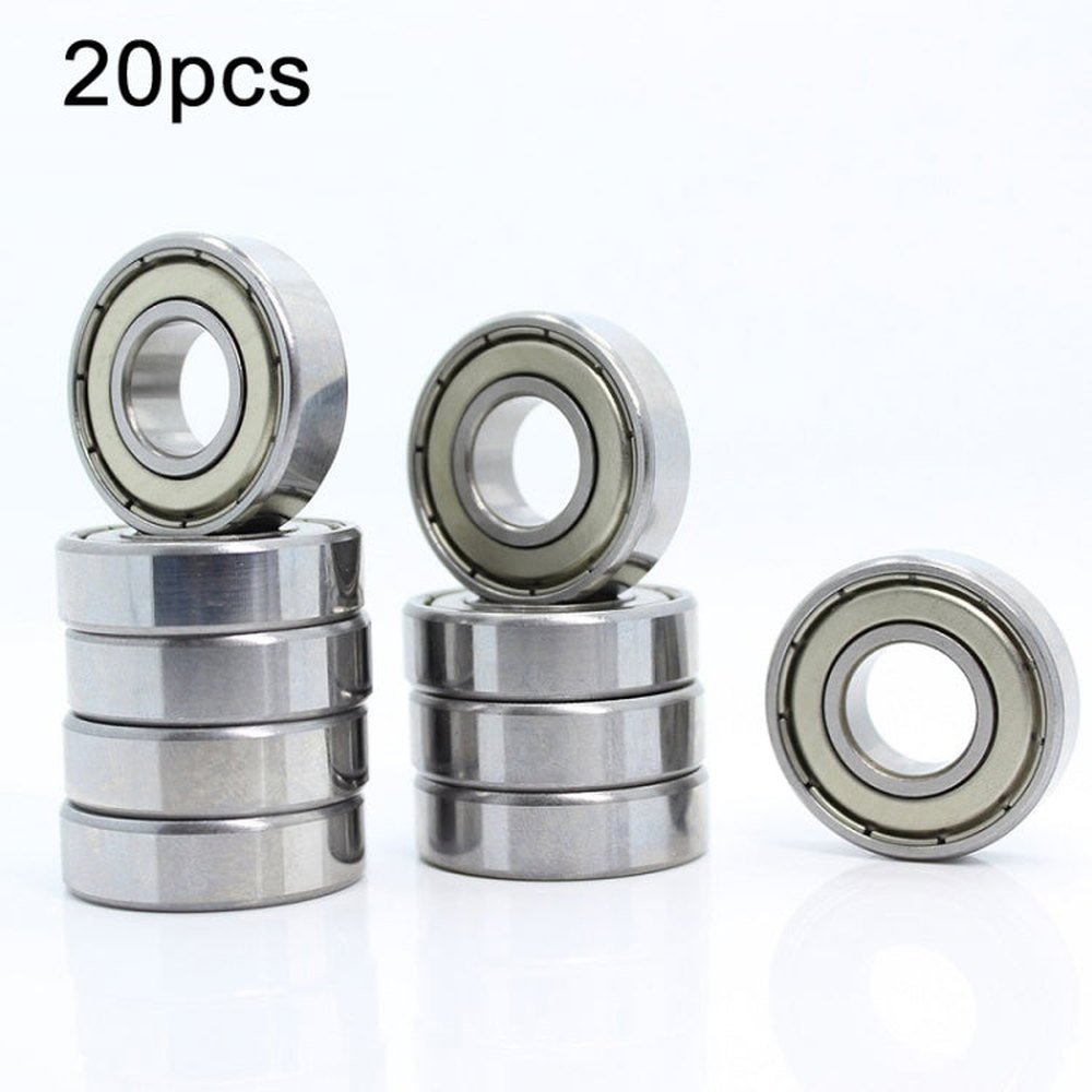 20pcs Miniature Bearings Silent Deep Groove Ball Bearings, 604zz, 605zz, 606zz, 607zz, 608zz, 609zz, 6000zz, 6001zz, 6002zz - laboratorydeal