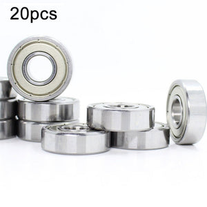 20pcs Miniature Bearings Silent Deep Groove Ball Bearings, 604zz, 605zz, 606zz, 607zz, 608zz, 609zz, 6000zz, 6001zz, 6002zz - laboratorydeal