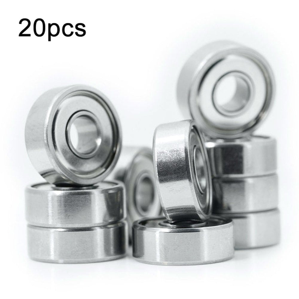 20pcs Miniature Bearings Silent Deep Groove Ball Bearings, 604zz, 605zz, 606zz, 607zz, 608zz, 609zz, 6000zz, 6001zz, 6002zz - laboratorydeal