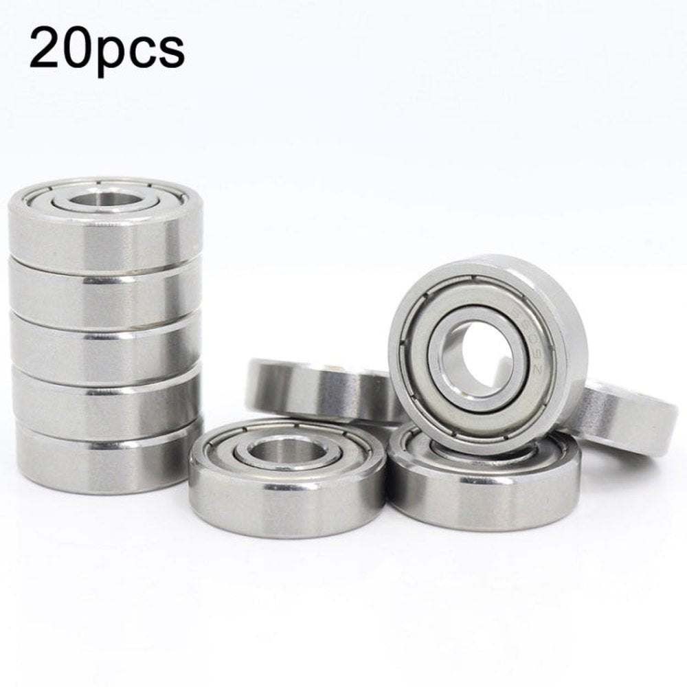 20pcs Miniature Bearings Silent Deep Groove Ball Bearings, 604zz, 605zz, 606zz, 607zz, 608zz, 609zz, 6000zz, 6001zz, 6002zz - laboratorydeal