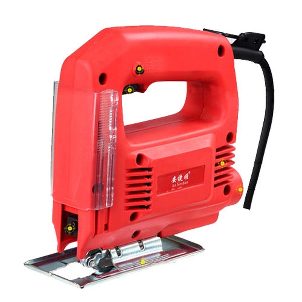 220V Jig Saw Electric Saw Woodworking Electric Tools Multifunction Chainsaw Hand Saws Wood Cutting Machine With Laser & (2 Saw Blade) without Guide, EU plug, 65 Sale Version