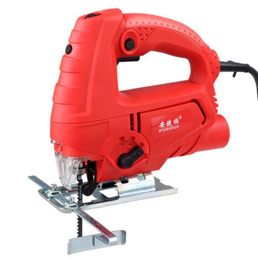 220V Jig Saw Electric Saw Woodworking Electric Tools Multifunction Chainsaw Hand Saws Wood Cutting Machine With Laser & 10 Saw Blade, EU plug, 65 Quick Install Version