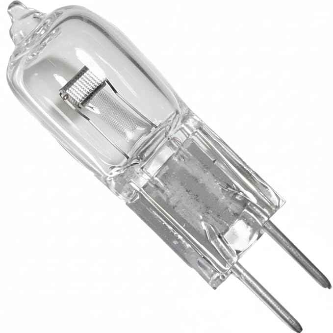 Professional 6V 20W Halogen Lamp Bulb, Clear Glass, G4 Base, for Laboratory Microscope Illumination, Long-Lasting Performance