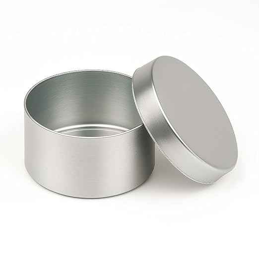 Premium Moisture Tin, Aluminum, 10 x 5 cm with Lid, 4 Inches diameter for Weighing and Drying