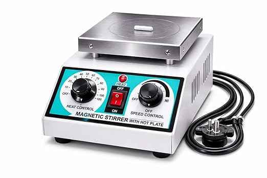 Magnetic Stirrer 2 Ltr with hot plate with free teflon coated rotor (Executive)