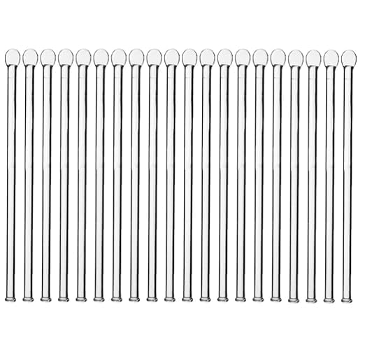 Borosilicate Glass Stirring Rods 200×6 mm | Round & Flat Ends