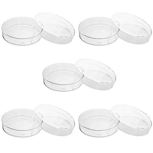 Borosilicate Glass Petri Dishes Heat-Resistant | Laboratory Culturing & Scientific Use (3" or 75mm, dish and lid pack of 10 Pcs)