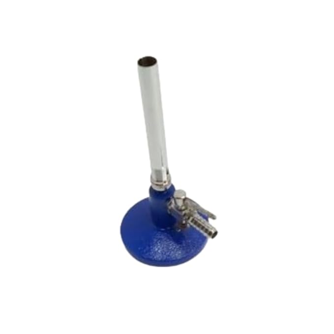 Bunsen Burner – Adjustable Flame, Durable Metal Construction, Ideal for Chemistry Experiments, School, College, and Scientific Use