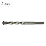 2pcs Hand Electric Drill Shock Drill Wall Mix Soil Cement Wall Construction Drill Bit, Model: 3x66mm Round Handle, 3x66mm Round Handle, 4x76mm Round Handle, 5x84mm Triangle Handle, 6x100mm Triangle Handle, 8x114mm Triangle Handle, 10x110mm Triangle Handle