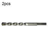 2pcs Hand Electric Drill Shock Drill Wall Mix Soil Cement Wall Construction Drill Bit, Model: 3x66mm Round Handle, 3x66mm Round Handle, 4x76mm Round Handle, 5x84mm Triangle Handle, 6x100mm Triangle Handle, 8x114mm Triangle Handle, 10x110mm Triangle Handle
