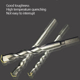 2pcs Hand Electric Drill Shock Drill Wall Mix Soil Cement Wall Construction Drill Bit, Model: 3x66mm Round Handle, 3x66mm Round Handle, 4x76mm Round Handle, 5x84mm Triangle Handle, 6x100mm Triangle Handle, 8x114mm Triangle Handle, 10x110mm Triangle Handle