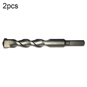 2pcs Hand Electric Drill Shock Drill Wall Mix Soil Cement Wall Construction Drill Bit, Model: 3x66mm Round Handle, 3x66mm Round Handle, 4x76mm Round Handle, 5x84mm Triangle Handle, 6x100mm Triangle Handle, 8x114mm Triangle Handle, 10x110mm Triangle Han... - laboratorydeal