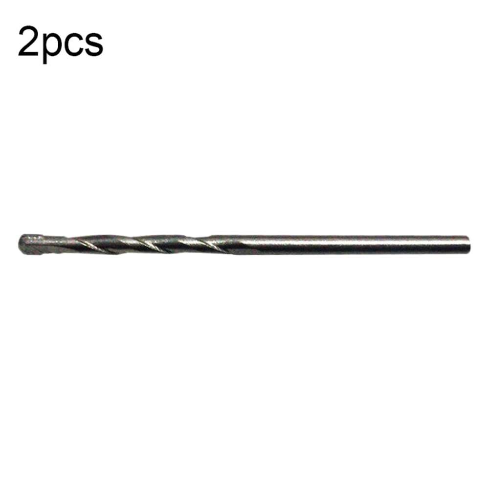 2pcs Hand Electric Drill Shock Drill Wall Mix Soil Cement Wall Construction Drill Bit, Model: 3x66mm Round Handle, 3x66mm Round Handle, 4x76mm Round Handle, 5x84mm Triangle Handle, 6x100mm Triangle Handle, 8x114mm Triangle Handle, 10x110mm Triangle Han... - laboratorydeal