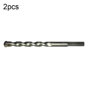 2pcs Hand Electric Drill Shock Drill Wall Mix Soil Cement Wall Construction Drill Bit, Model: 3x66mm Round Handle, 3x66mm Round Handle, 4x76mm Round Handle, 5x84mm Triangle Handle, 6x100mm Triangle Handle, 8x114mm Triangle Handle, 10x110mm Triangle Han... - laboratorydeal