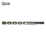 2pcs Hand Electric Drill Shock Drill Wall Mix Soil Cement Wall Construction Drill Bit, Model: 3x66mm Round Handle, 3x66mm Round Handle, 4x76mm Round Handle, 5x84mm Triangle Handle, 6x100mm Triangle Handle, 8x114mm Triangle Handle, 10x110mm Triangle Handle