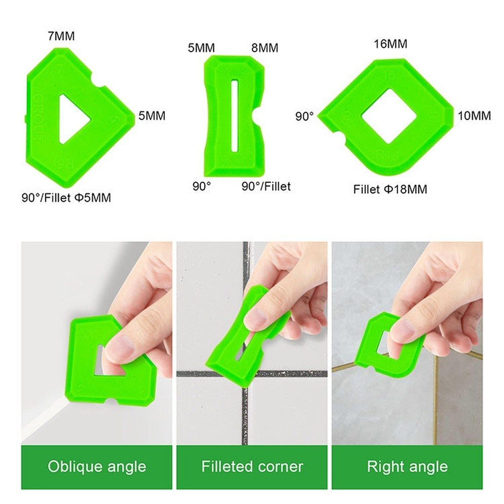 2sets Multifunctional Glue Scraper Silicone Seam Scraper - laboratorydeal
