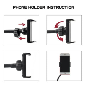 3.5 inch Adjustable Live Broadcast Aluminum Alloy Clip LED Fill Light with Phone Clamp - laboratorydeal