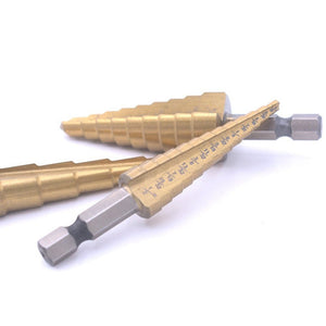 3 In 1 Hexagonal Shank Step Drill High Speed Steel Rear Hole Opening Tool, 3 In 1 / Set Hexagonal Shank Step Drill - laboratorydeal