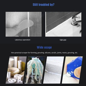 3 Sets 4 In 1 Shovel Rubber Angle Scraper Glass Beautiful Seam Scraper, Angle Scraper - laboratorydeal