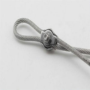 304 Stainless Steel Plate Single Clip Double Clamp Wire Rope Clamp, M2 Double Clip, M3 Double Clip, M4 Double Clip, M5 Double Clip, M6 Double Clip, M8 Double Clip, M10 Double Clip, M2 Single Clip, M10 Single Clip - laboratorydeal