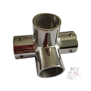 316 Stainless Steel Four - Way Construction Equipment Hardware Accessories, Specification:, 22mm, 25mm - laboratorydeal