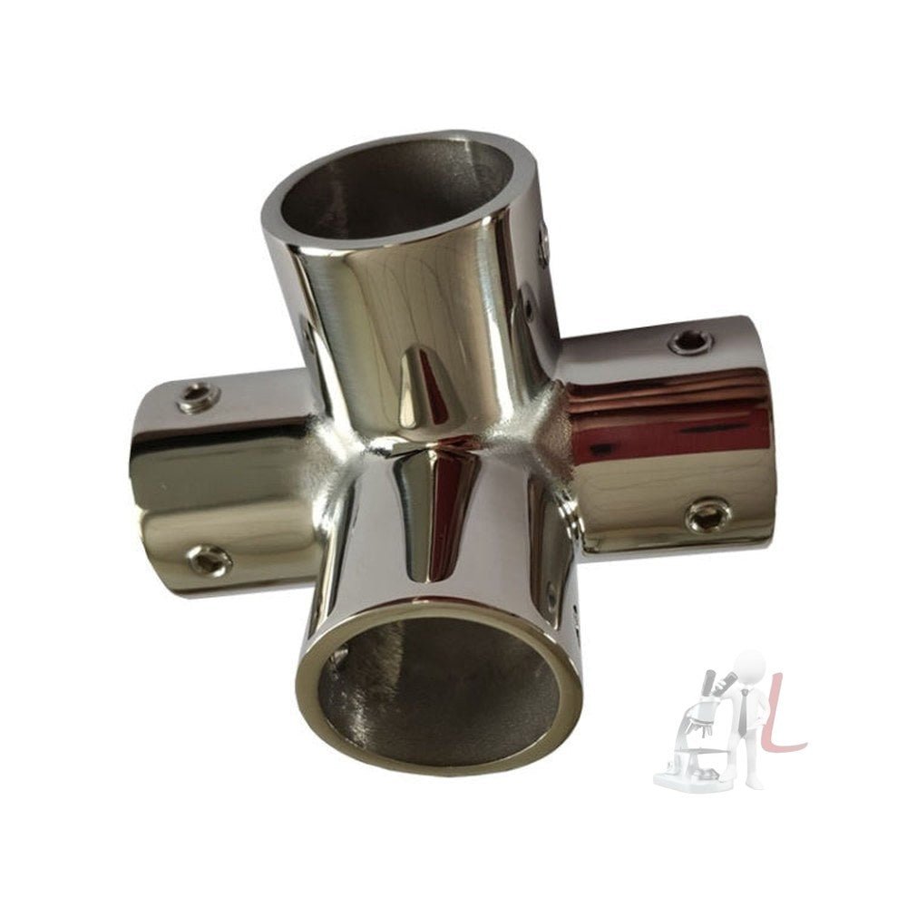 316 Stainless Steel Four - Way Construction Equipment Hardware Accessories, Specification:, 22mm, 25mm - laboratorydeal