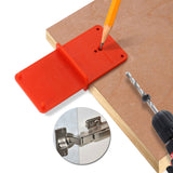 35 / 40mm Hinge Opening Positioner Hinge Template Drilling Positioning Plate, Hinge Opening Positioner