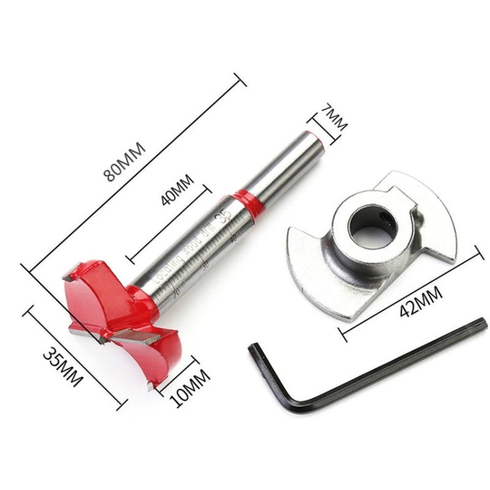 35mm Woodworking Bit Flat Wing Drill Hinge Hinge Special Reamer, Woodworking Bit - laboratorydeal