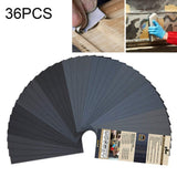 36 PCS LANHU Grit 400-3000 Wet And Dry Polishing Grinding Sandpaper，Size: 22.9 x 9.1cm, 36 PCS